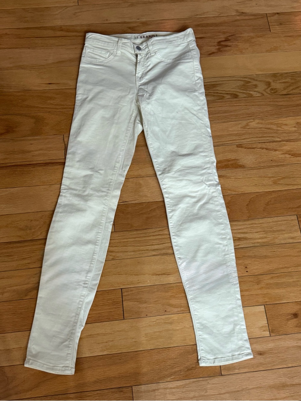J Brand Skinny Leg Mid-Rise Lemon Custard Ankle Jeans Size 25